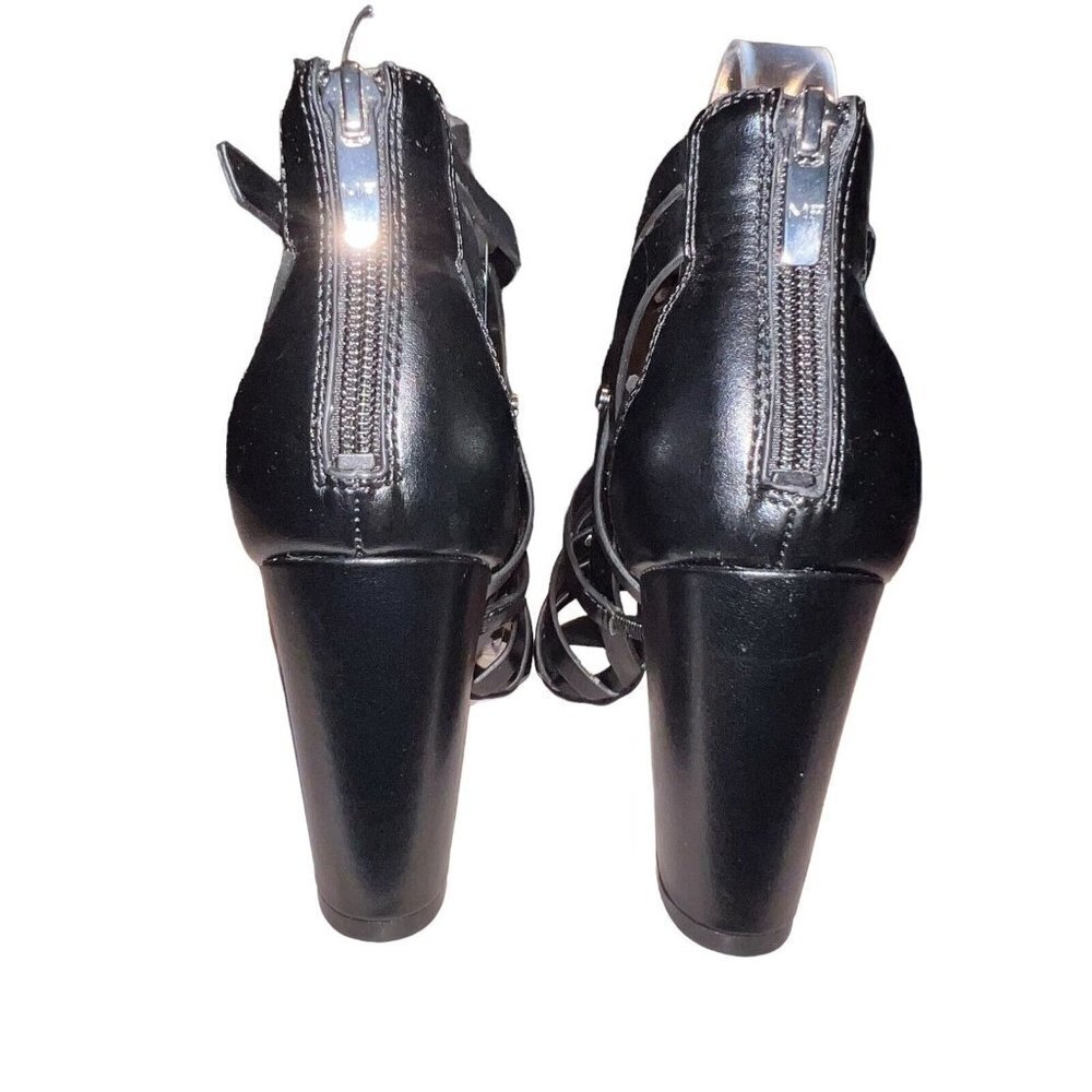 Marc Fisher Womens Lusa Caged City Sandals Black‎ Ankle Strap Size 6M EUC - Picture 4 of 9